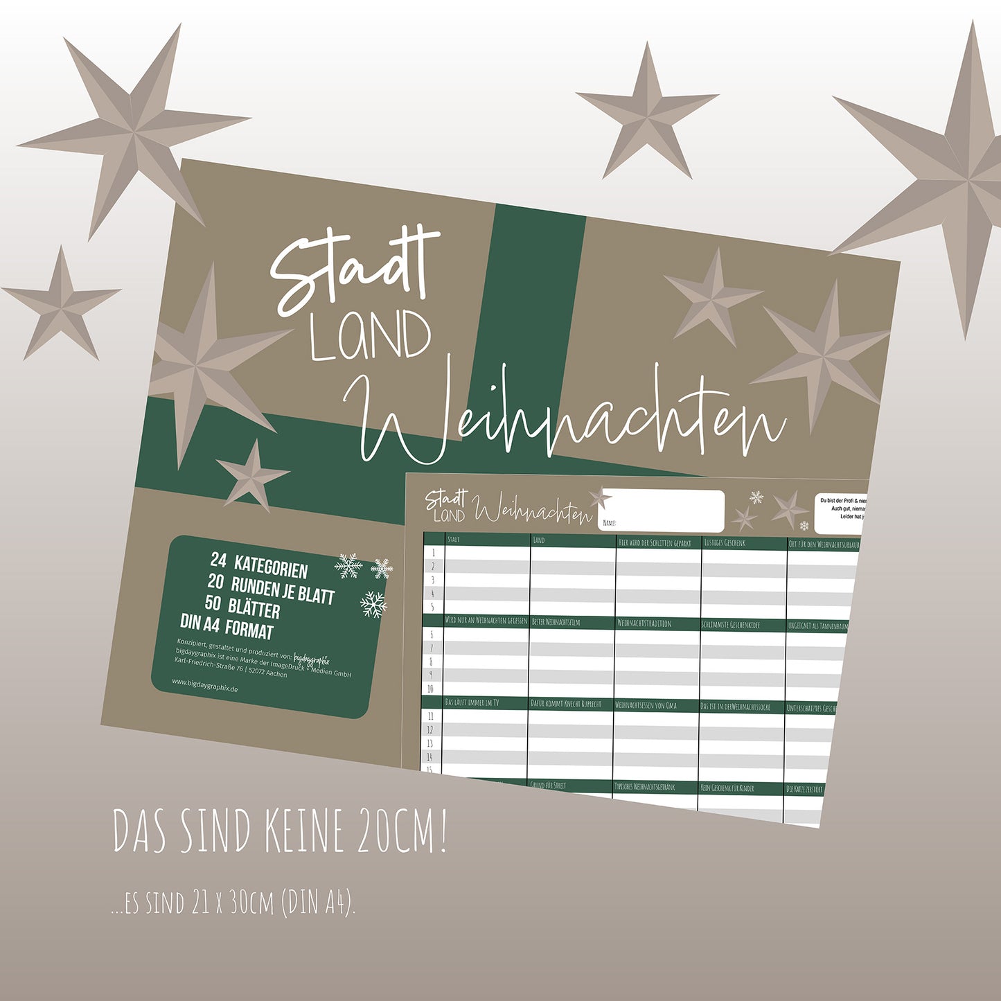Stadt Land Weihnachten