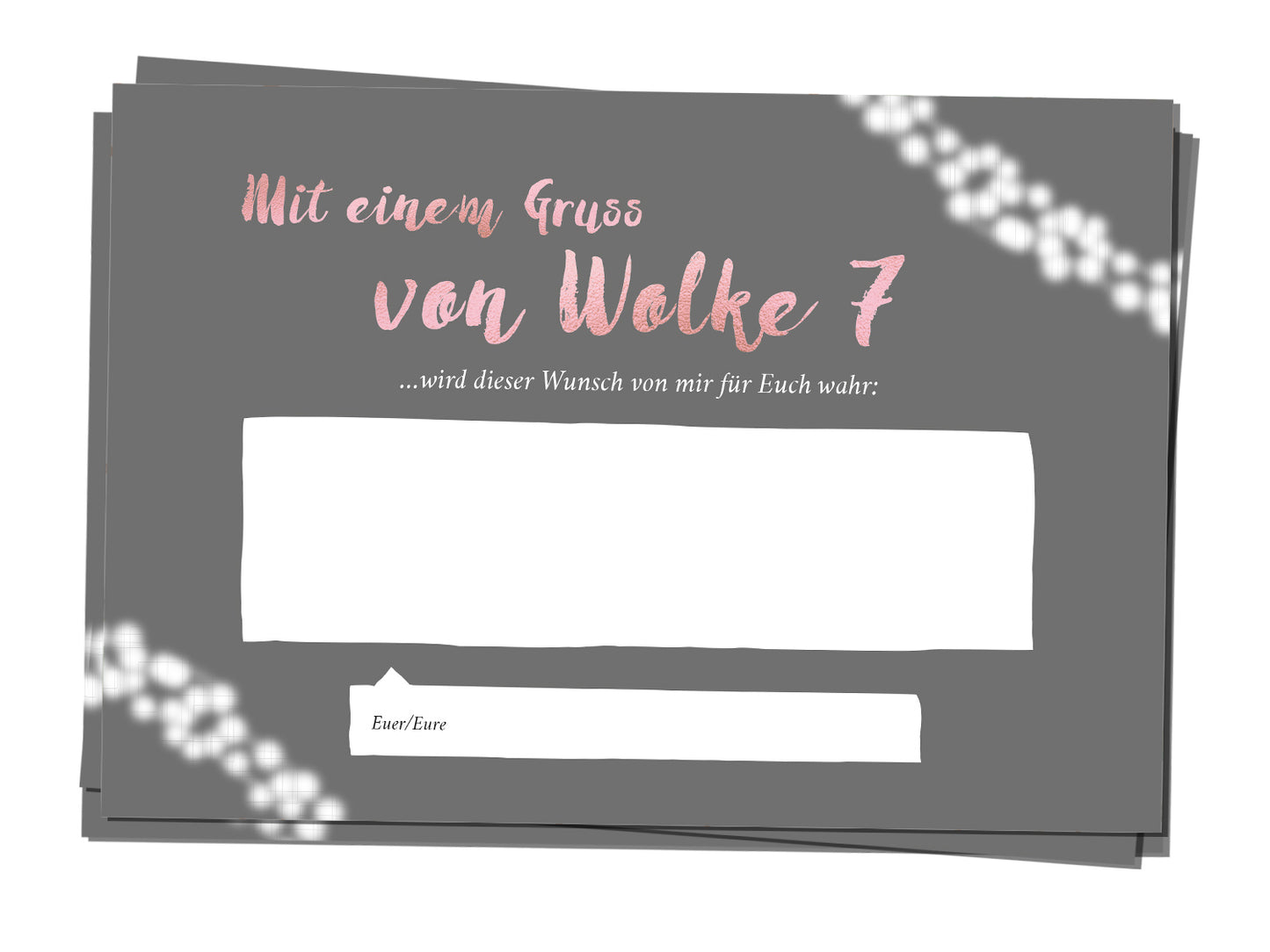 Ballonkarten - Twinkle Rose