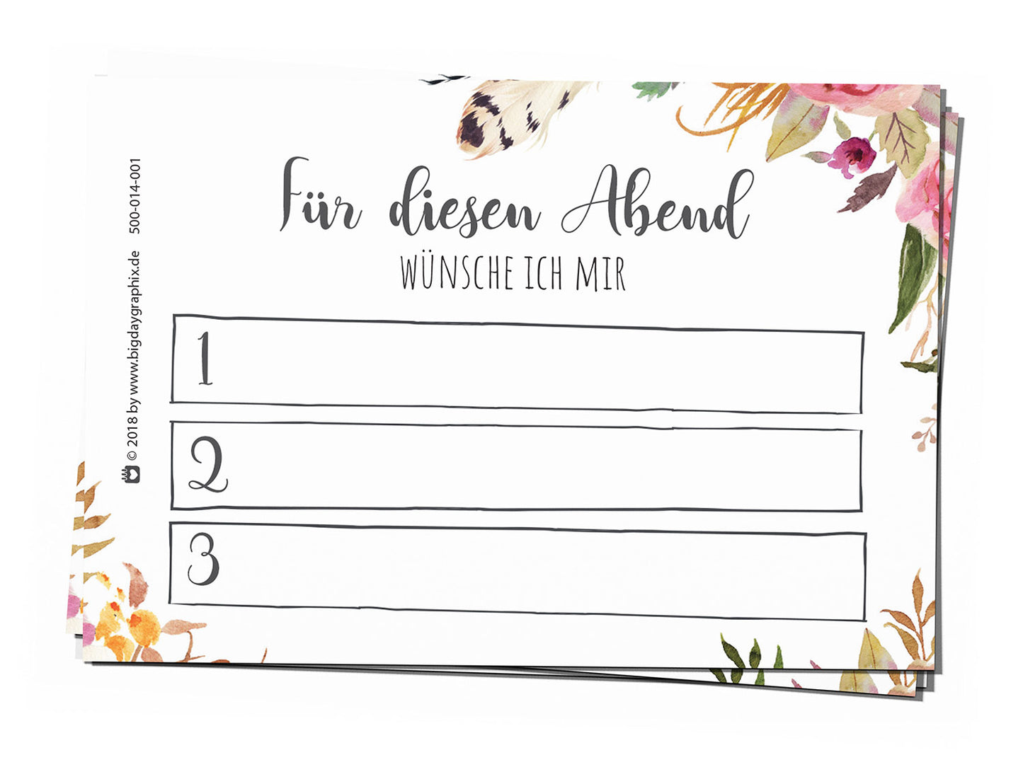 50 Musikwunschkarten - Boho Dream