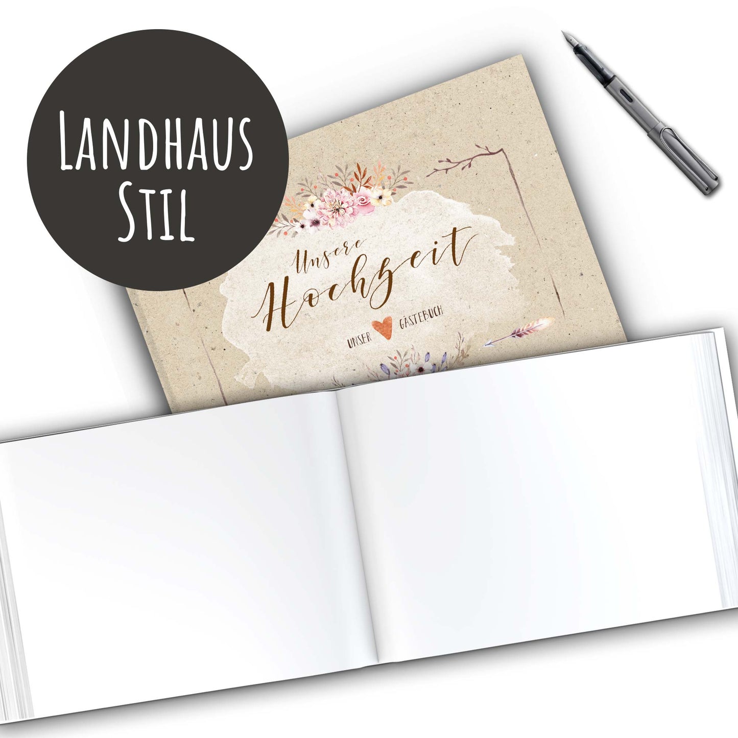 Gästebuch - Country Flowers
