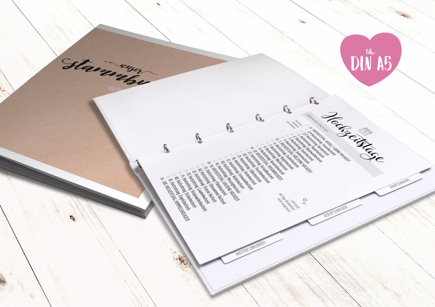 Stammbuch - Blush Wedding mint