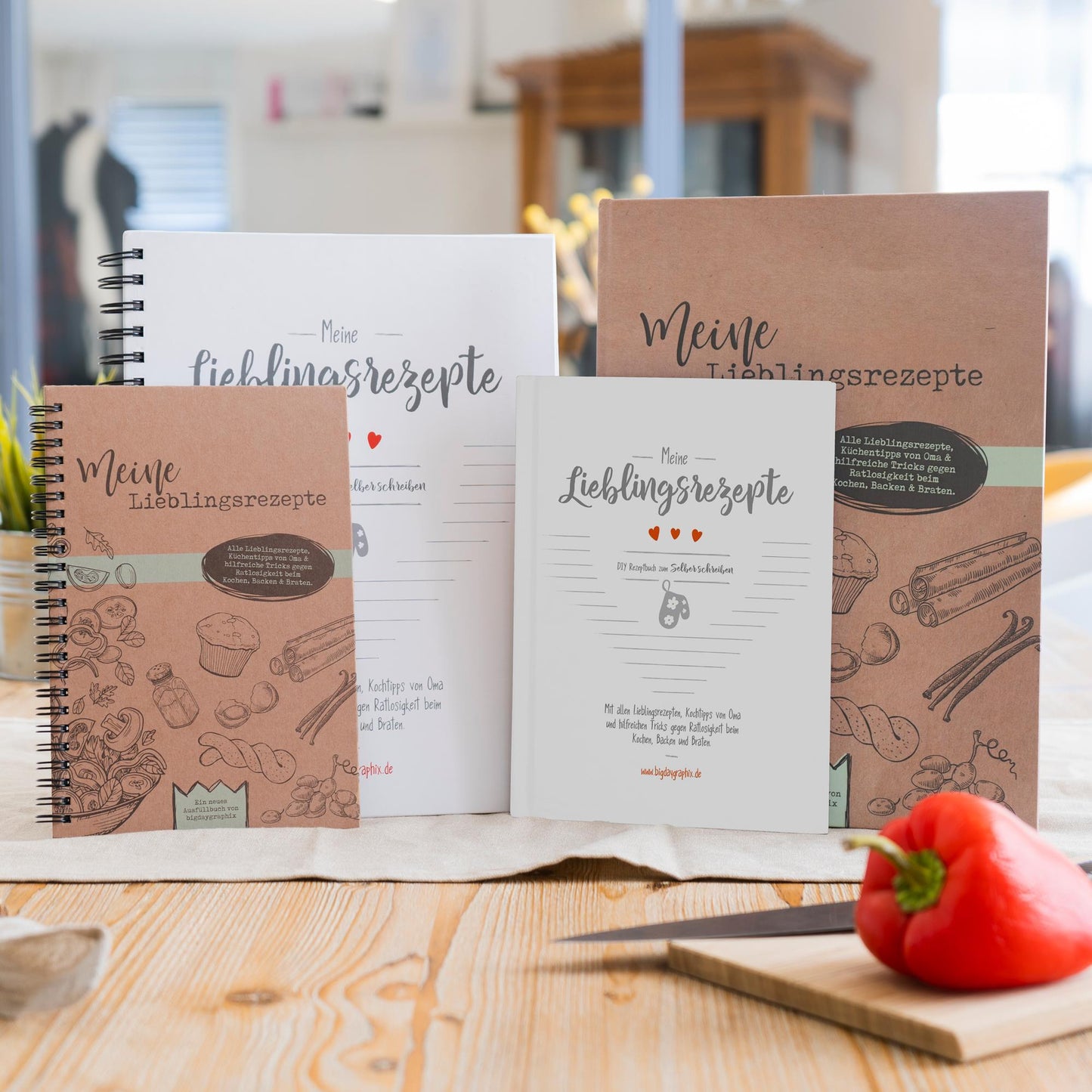 Rezeptbuch zum Ausfüllen - Weiß