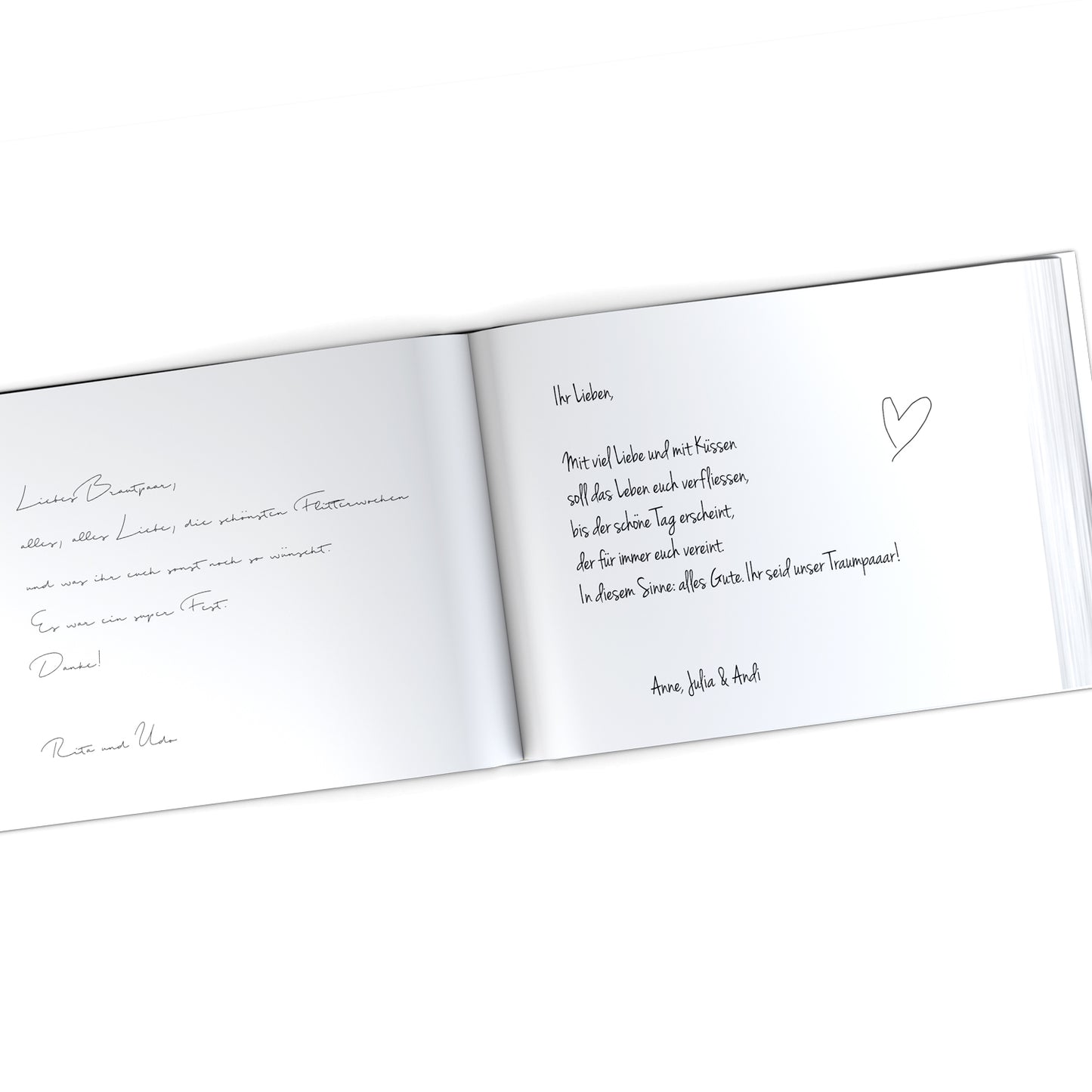 Gästebuch ohne Fragen - Vintage & Spitze
