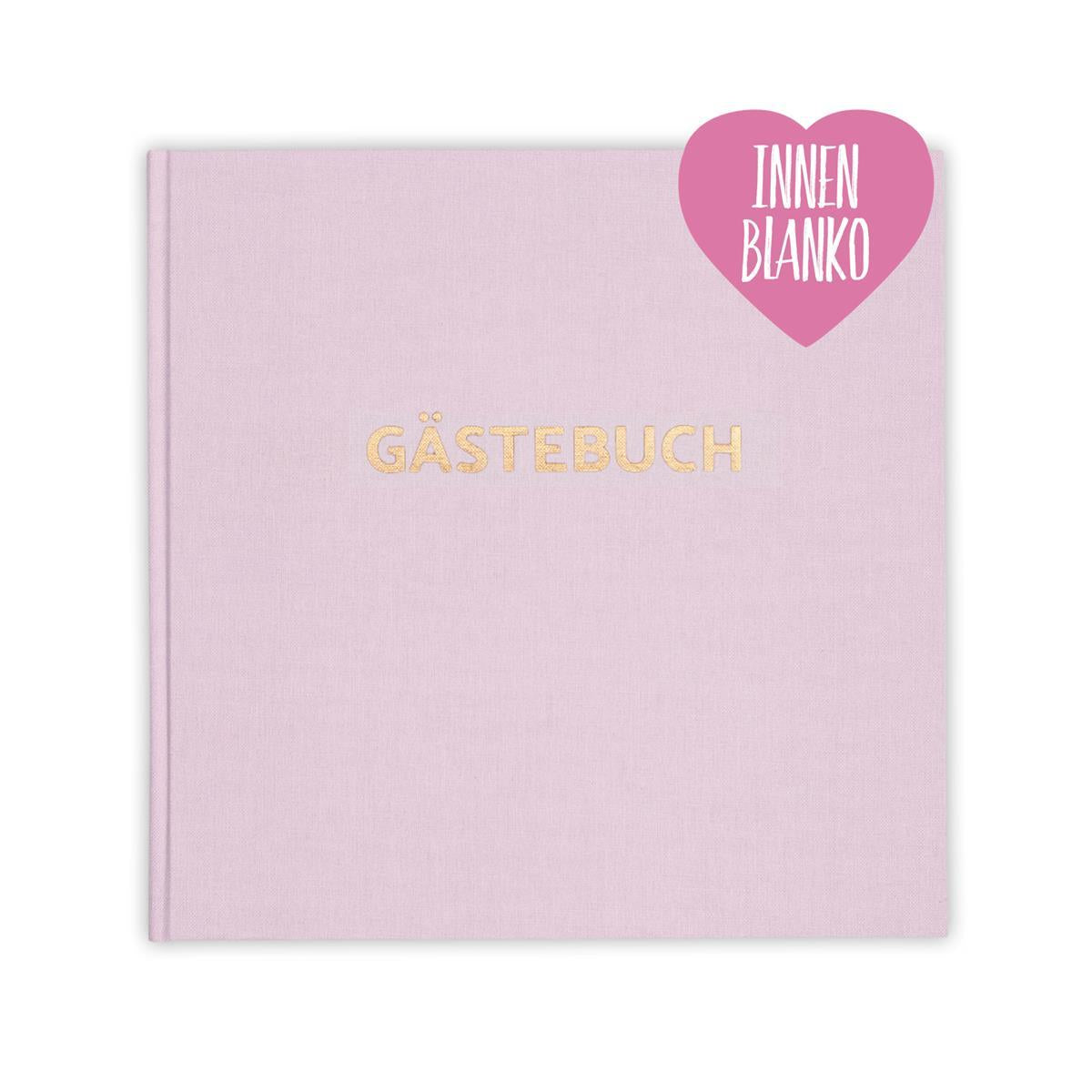 Gästebuch - Deluxe Rosa-Gold (square)