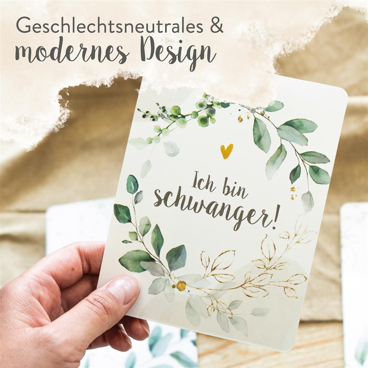 Design Meilensteinkarten - Schwangerschaft