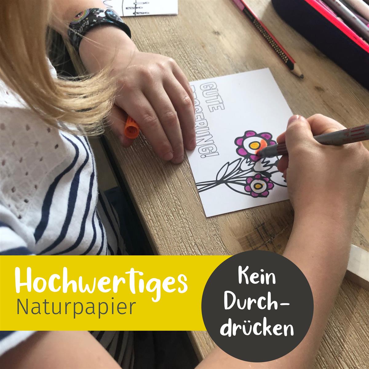 Ausmalkarten - Postkartenset für Kinder