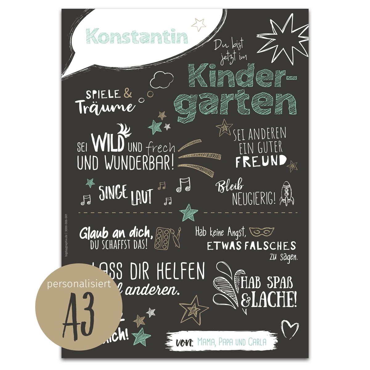Poster Kindergarten - BLACK MINT
