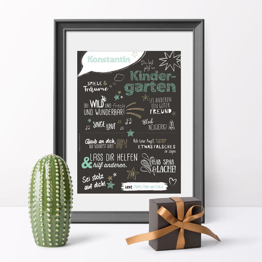 Poster Kindergarten - BLACK MINT