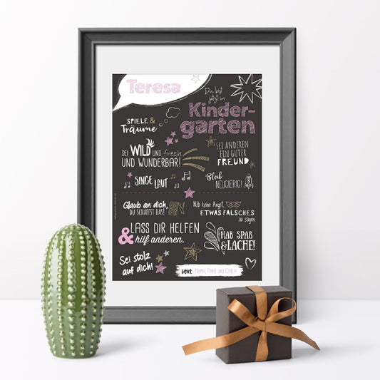 Poster Kindergarten BLACK ROSA