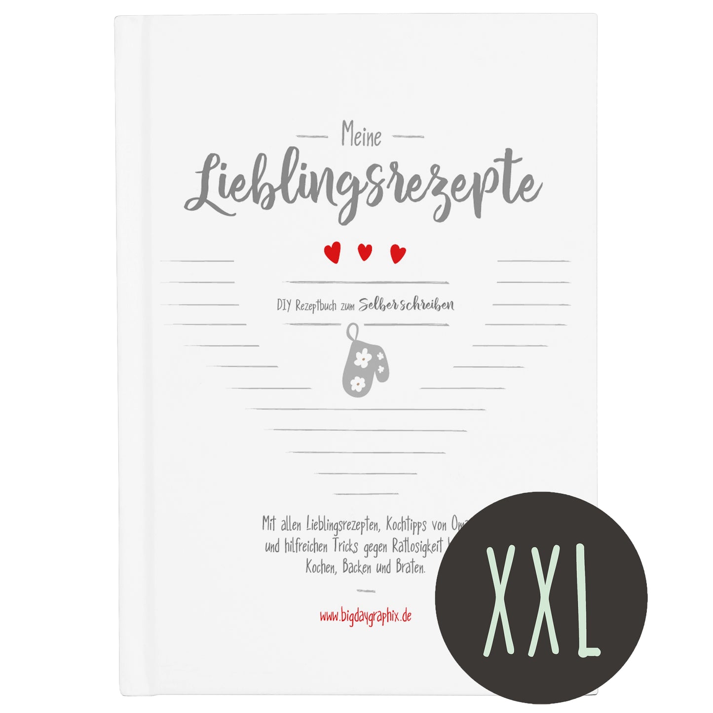 Rezeptbuch zum Ausfüllen - Weiß