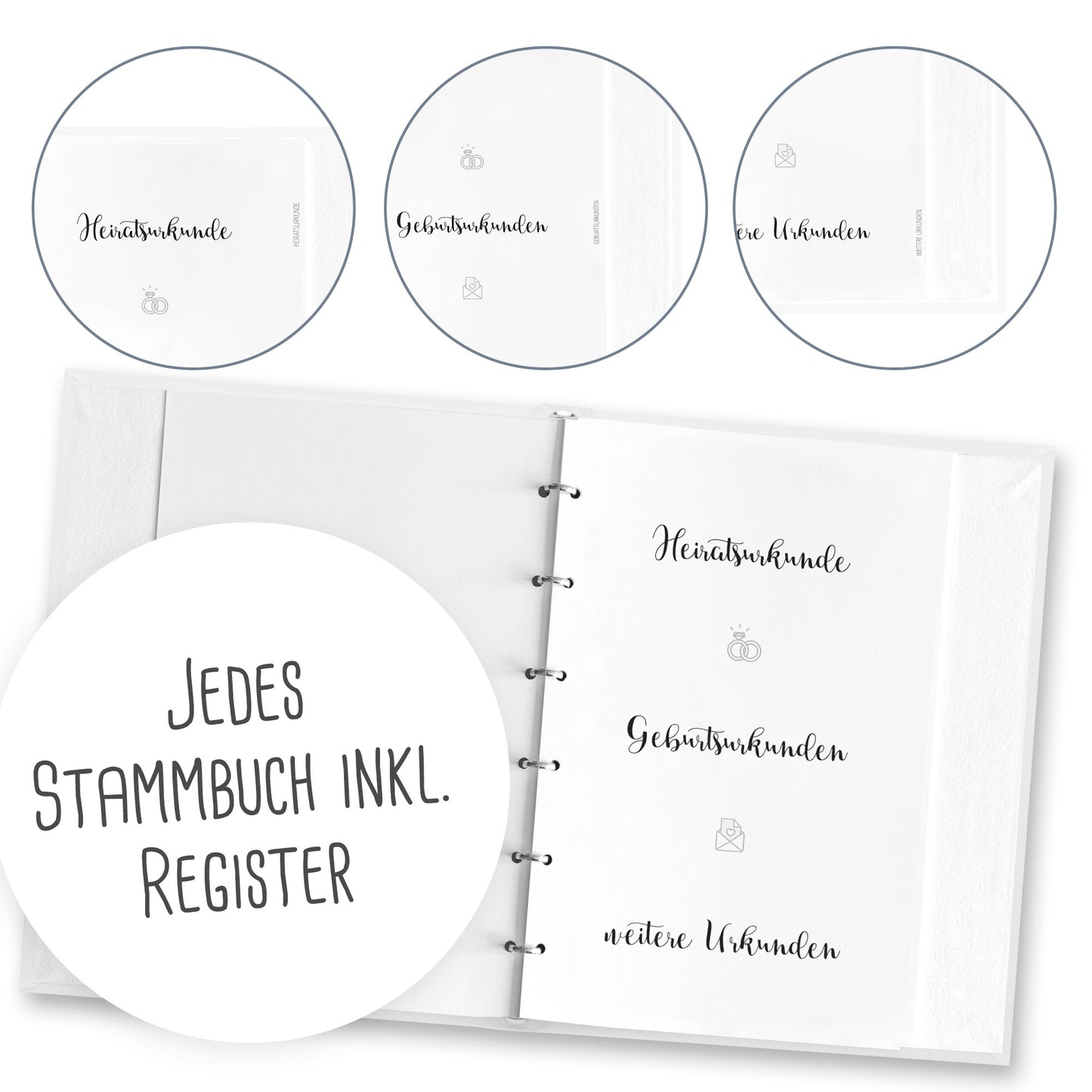 Stammbuch Deluxe - Blush Silber