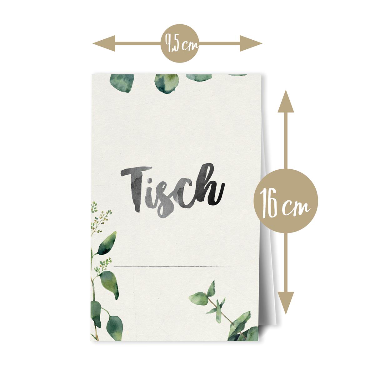 Tischnummern - Evergreen Love