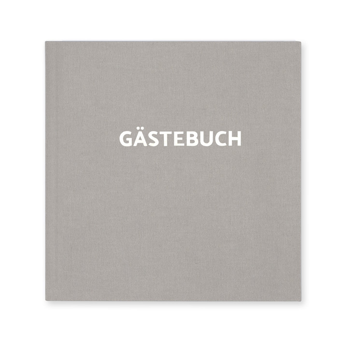 Gästebuch - Deluxe Lightgrey-Silver (square)
