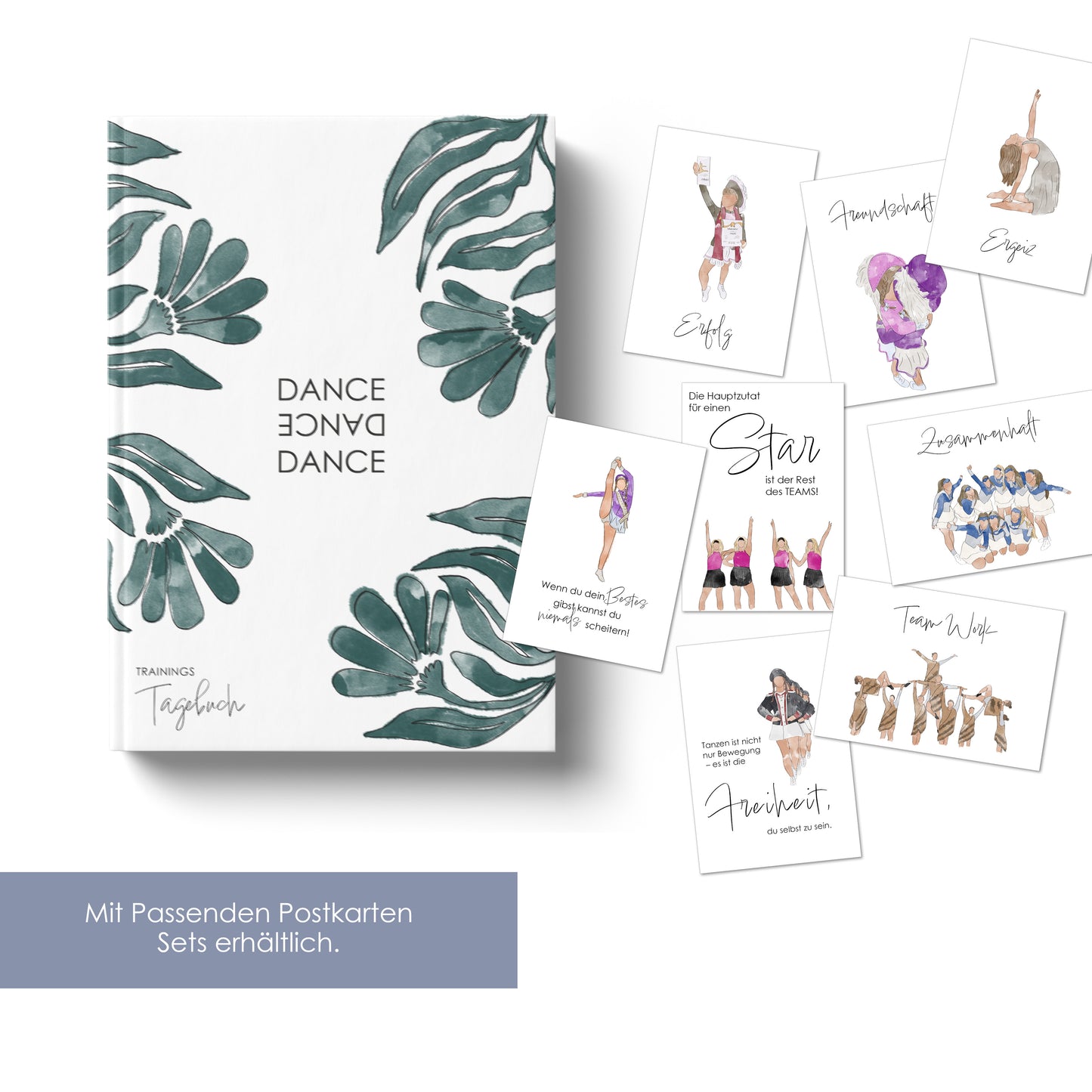ZUM VORBESTELLEN Tanz Trainingstagebuch für Fortschritt & Motivation Ringbuch – Deine Tanzziele erreichen für alle Tanzrichtungen mit Motivationssprüchen 170mmx240mm