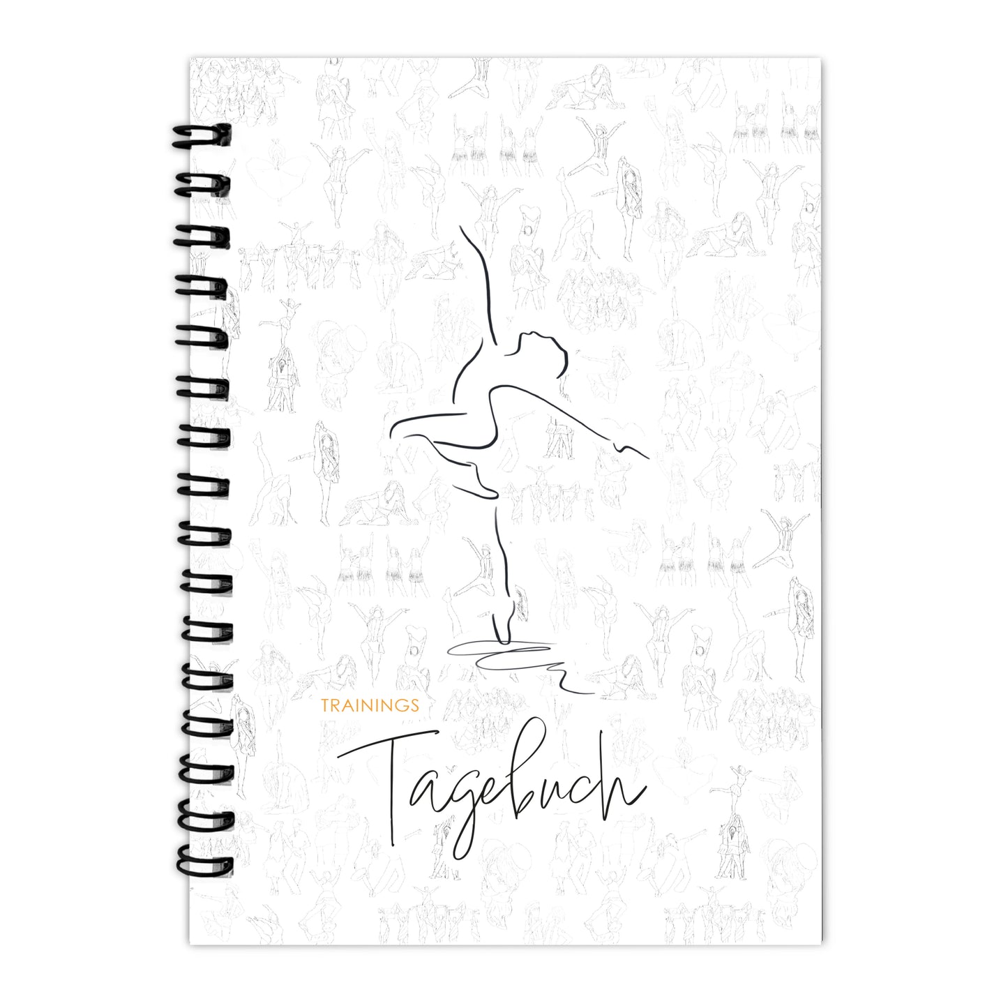ZUM VORBESTELLEN Tanz Trainingstagebuch für Fortschritt & Motivation Ringbuch – Deine Tanzziele erreichen für alle Tanzrichtungen mit Motivationssprüchen 170mmx240mm