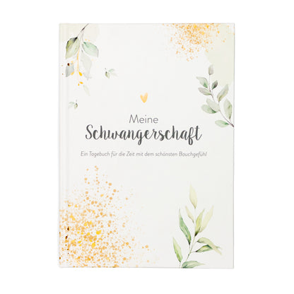 Schwangerschaftstagebuch Premium I Erinnerungsbuch I Baby-Buch I Fotoalbum I 124 Seiten