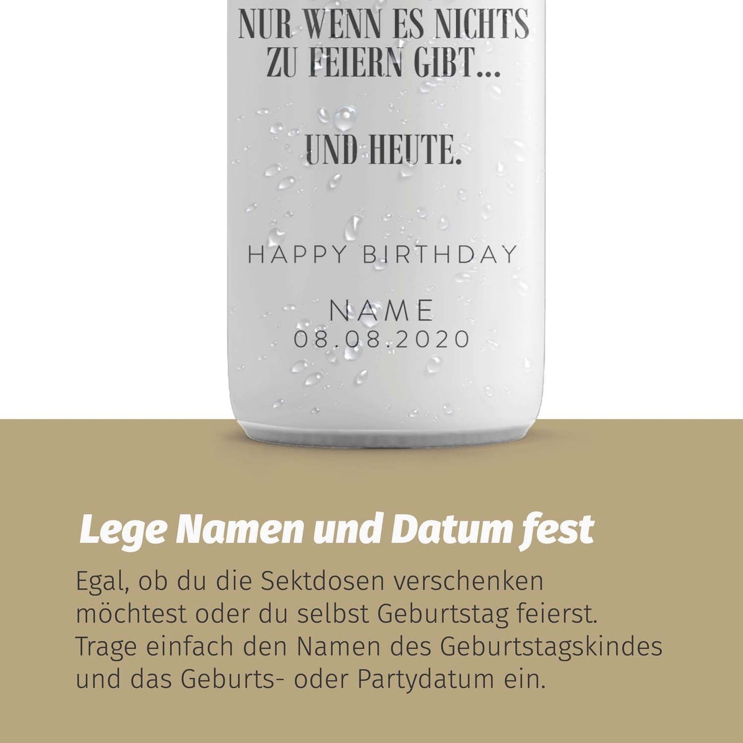 24 Sektdosen - Geburtstag - Champagner