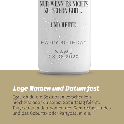 24 Sektdosen - Geburtstag - Champagner