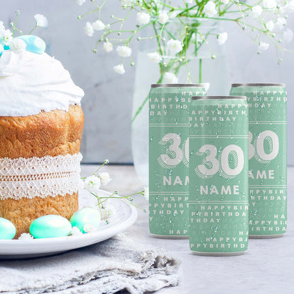 24 Sektdosen Geburtstag Happy Birthday mint