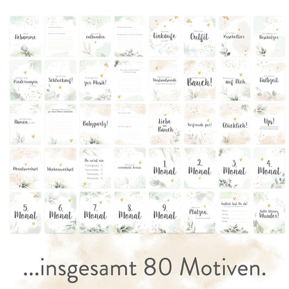 Design Meilensteinkarten - Schwangerschaft