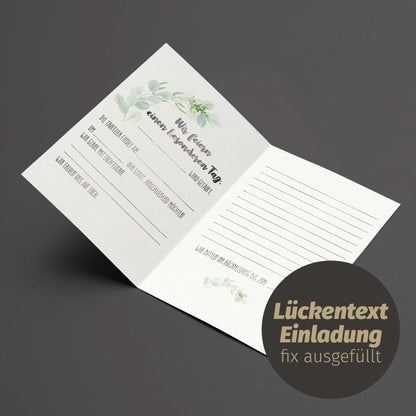 Einladungen Taufe + Umschläge
