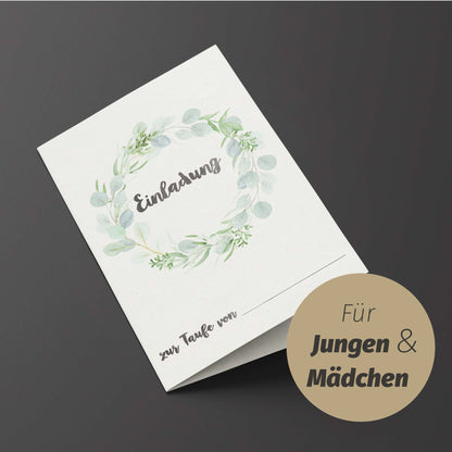 Einladungen Taufe + Umschläge