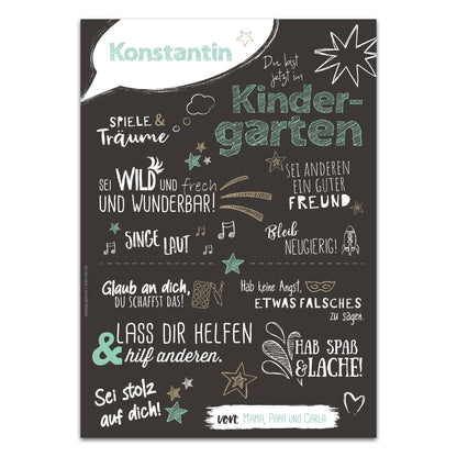 Poster Kindergarten - BLACK MINT