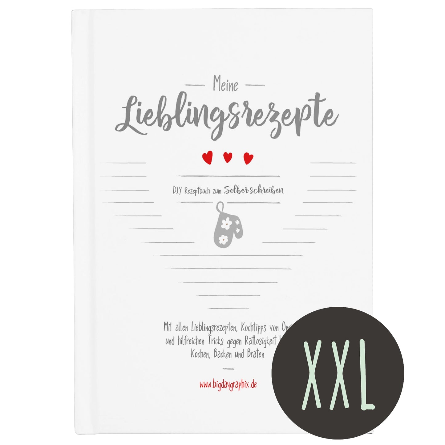 Rezeptbuch zum Ausfüllen - Weiß