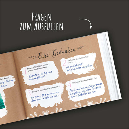 Gästebuch mit Fragen - Sweet Vintage