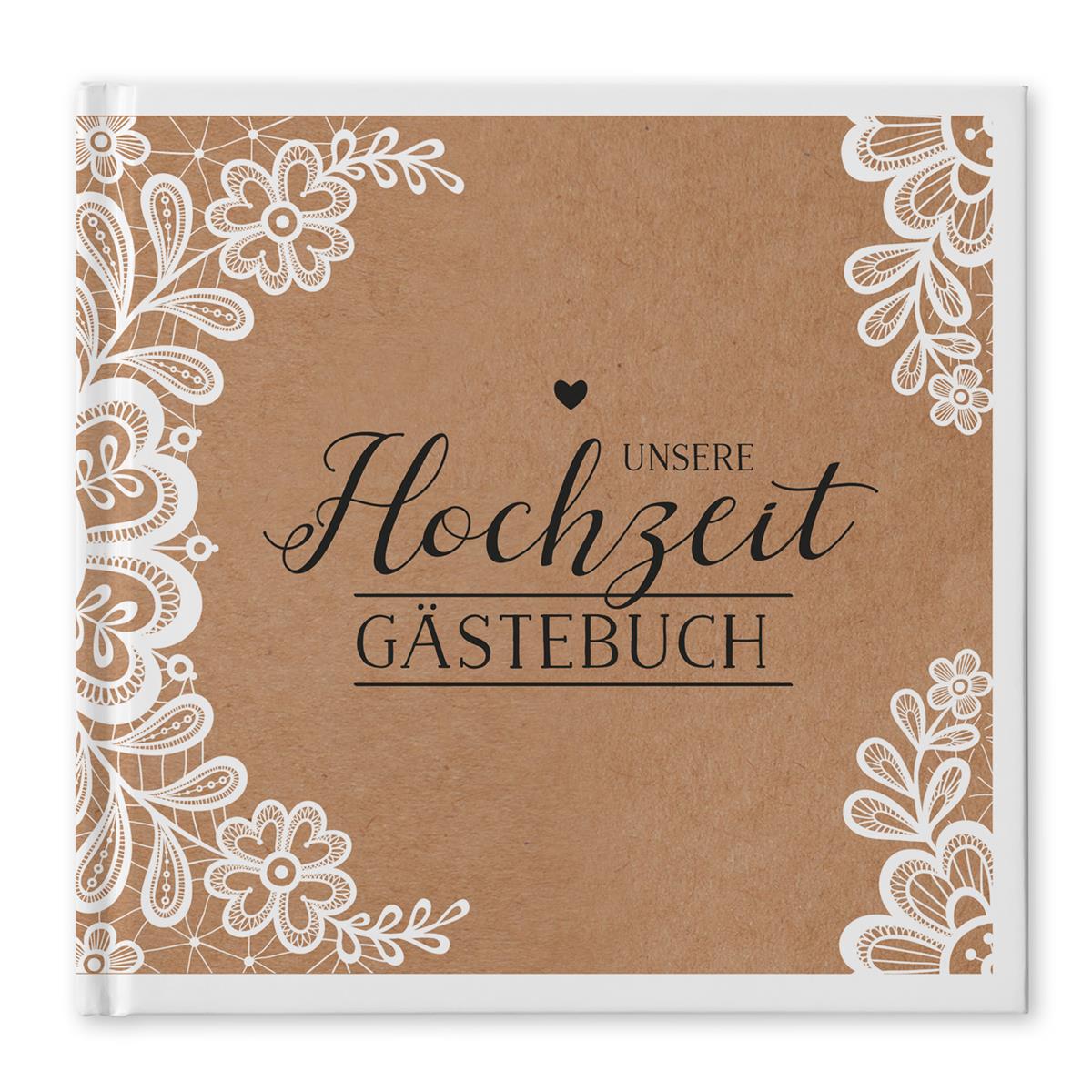Gästebuch - Sweet Vintage (square / mit Fragen)
