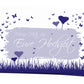 50 Musikwunschkarten - Butterfly Heart lila