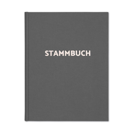 Stammbuch Deluxe - Grau Silber