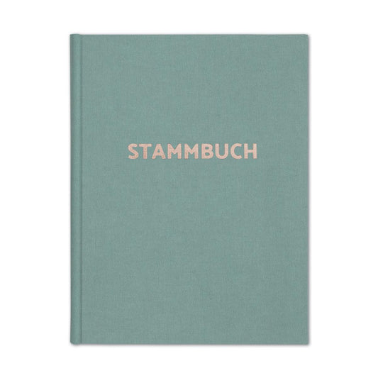 Stammbuch Deluxe - Seagrass Grün-Gold