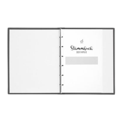 Stammbuch Deluxe - Grau Silber