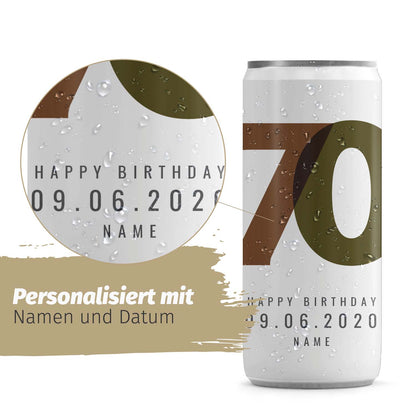 24  Sektdosen - Geburtstag, bunte Zahlen