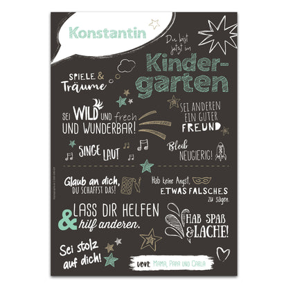 Poster Kindergarten - BLACK MINT