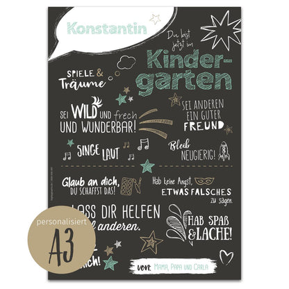 Poster Kindergarten - BLACK MINT