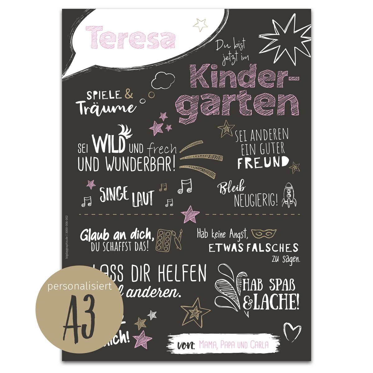 Poster Kindergarten BLACK ROSA
