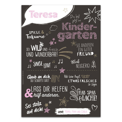 Poster Kindergarten BLACK ROSA