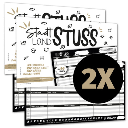 Stadt Land STUSS 2er-Sparpack