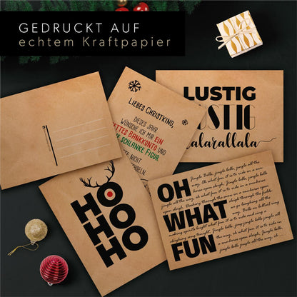 Christmas Design-Postkarten + Umschläge