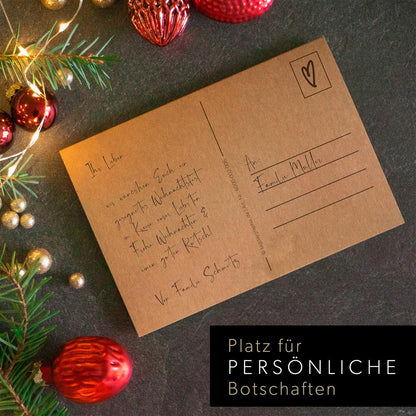 Christmas Design-Postkarten + Umschläge